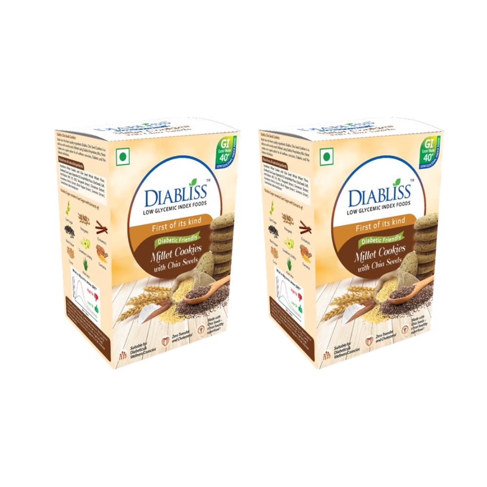 Diabliss Diabetic Friendly Millet Cookies with Chia Seeds
