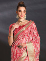 Thumbnail for NOZ2TOZ Women's Art Silk Red Printed Designer Saree With Blouse Piece - Distacart