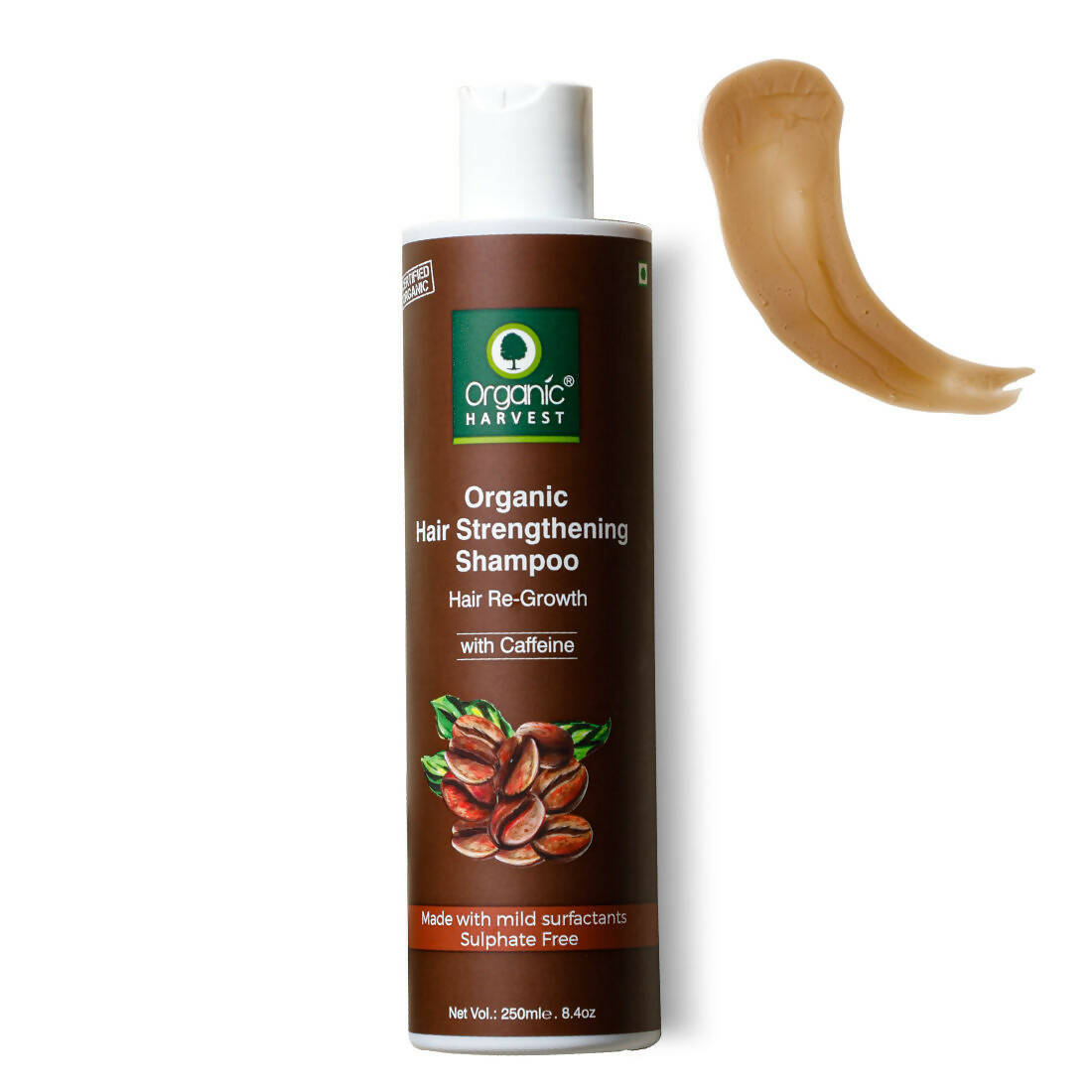 Organic Harvest Organic Hair Strengthening Shampoo Hair Re-Growth With Caffeine - Distacart