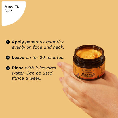 Pilgrim 24k Gold Face Mask For Glowing Skin - Distacart