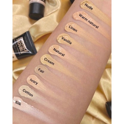 Rude Cosmetics Double Trouble Foundation + Concealer - Cocoa 16 - Distacart