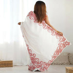 Thumbnail for Joban Fashion Silk Blend Off White & Red Saree