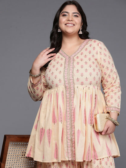 Ahalyaa Women's Traditional wear Co-ords - Tan - Distacart