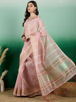 Thumbnail for Mitera Woven Design Zari Organza Saree - Distacart