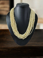 Thumbnail for Inhanns Handmade Beaded Multilayer Necklace, 20 Layers - Cream - Distacart