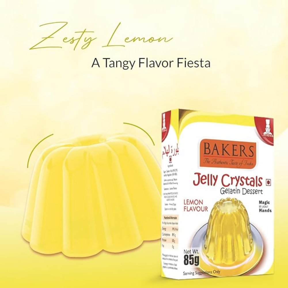 BAKERS Jelly Crystals (Gelatin Dessert) - Lemon - Dista