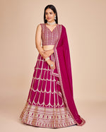 Thumbnail for Lehenga Mart Designer Wedding Lehenga Choli For Women - Pink - Distacart
