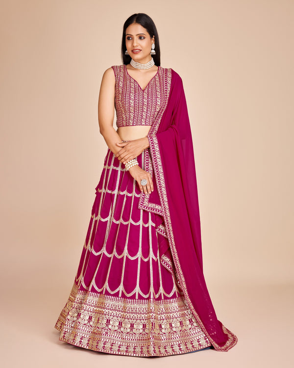 Lehenga Mart Designer Wedding Lehenga Choli For Women - Pink - Distacart