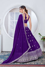 Thumbnail for Lehenga Mart Designer Wedding Lehenga Choli For Women - Blue - Distacart