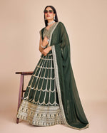 Thumbnail for Lehenga Mart Designer Wedding Lehenga Choli For Women - Green - Distacart
