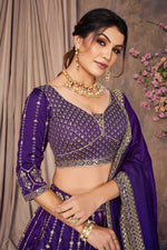 Thumbnail for Lehenga Mart Designer Wedding Lehenga Choli For Women - Blue - Distacart