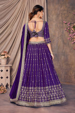 Thumbnail for Lehenga Mart Designer Wedding Lehenga Choli For Women - Blue - Distacart