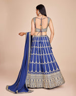 Thumbnail for Lehenga Mart Designer Wedding Lehenga Choli For Women - Blue - Distacart