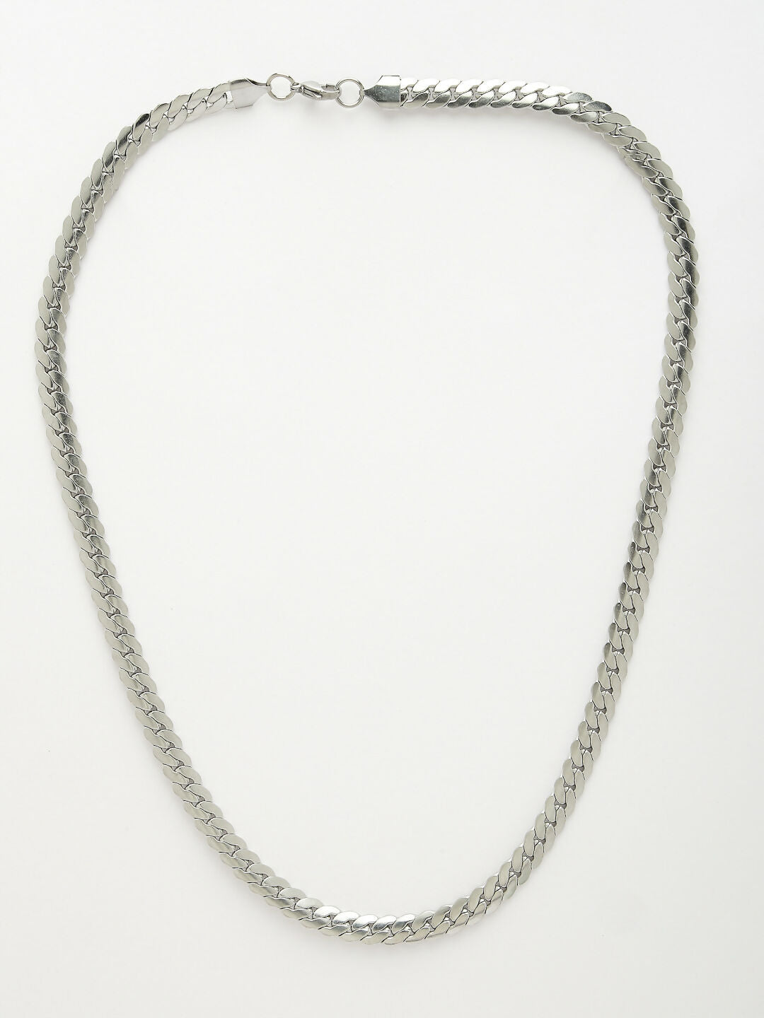 NVR Men's Silver-Plated Stainless Steel Chain - Distacart