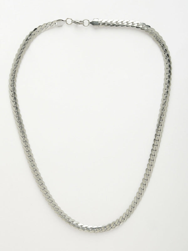NVR Men's Silver-Plated Stainless Steel Chain - Distacart