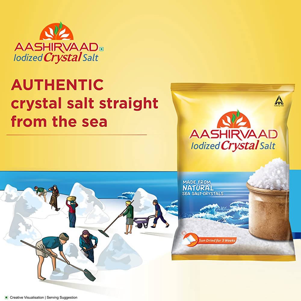 Aashirvaad Iodized Crystal Salt
