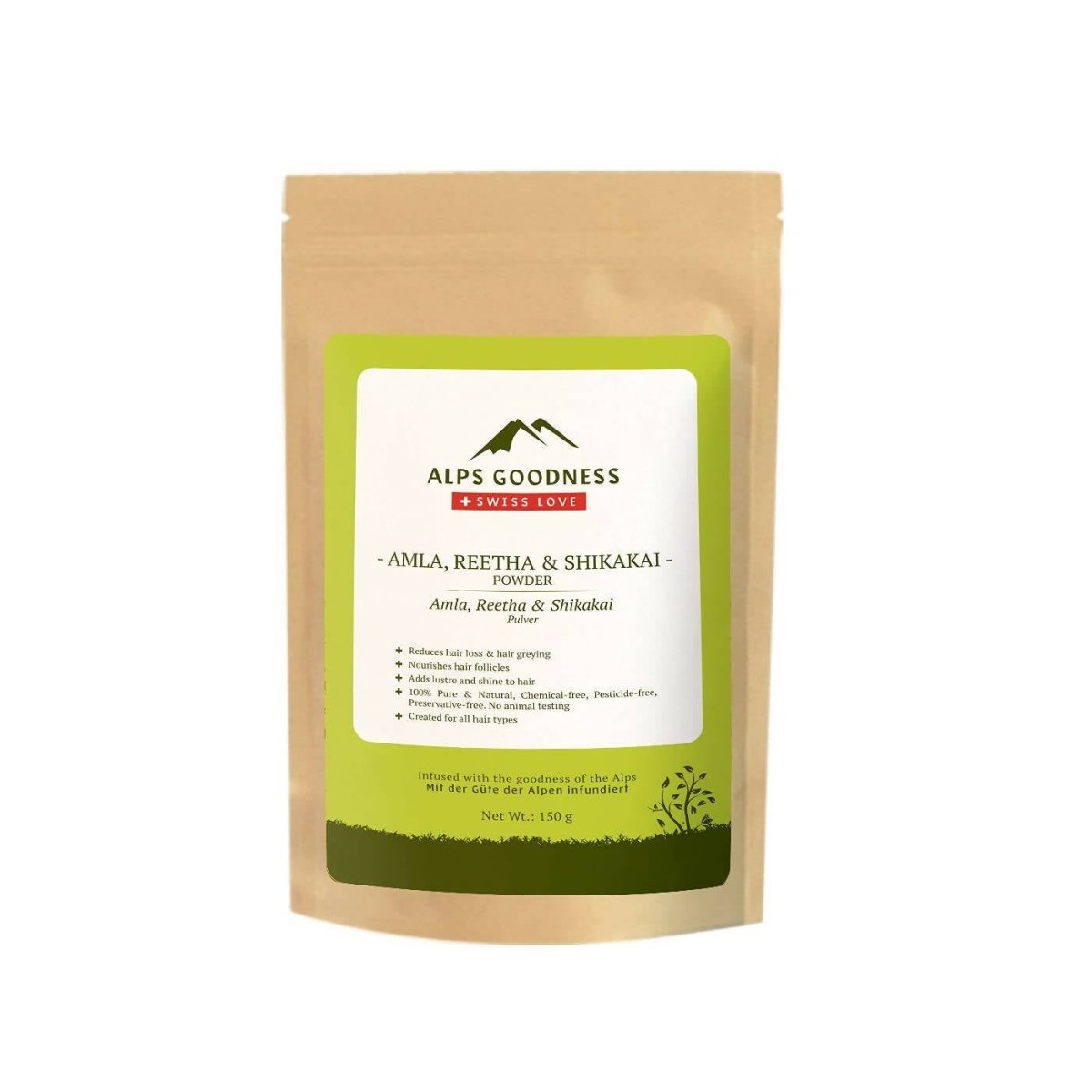 Alps Goodness Amla Reetha & Shikakai Powder - Distacart