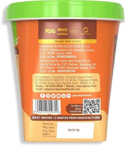 Alpino High Protein Jaggery Peanut Butter Smooth - Distacart