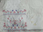 Thumbnail for Jyoti Fashion Cream Thread Embroidery Georgette Designer Lehenga Choli with Dupatta - Distacart