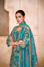 Thumbnail for BulBul Shehnaaz Rama Hand Work Kurta Set with Dupatta
