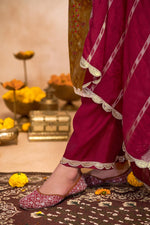 Thumbnail for BulBul Shehnaaz Brown Kurta Set with Dupatta