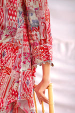 Thumbnail for BulBul Women Orange Abstract Printed Co-ord Set