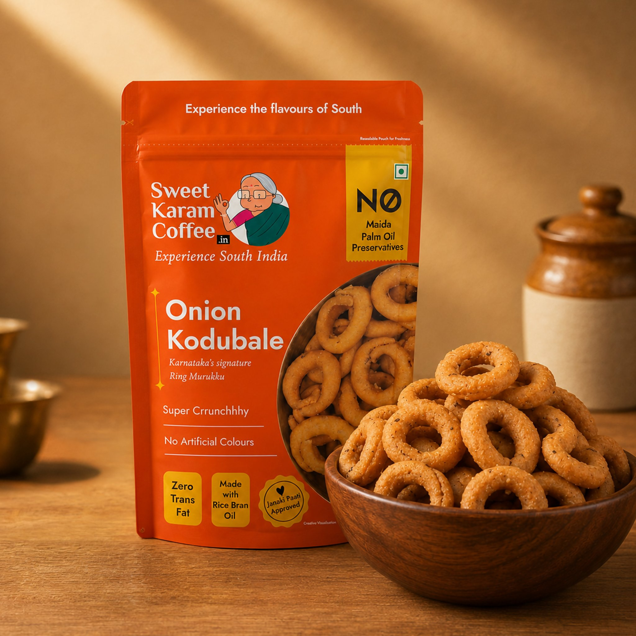 Sweet Karam Coffee Onion Kodubale - Dista