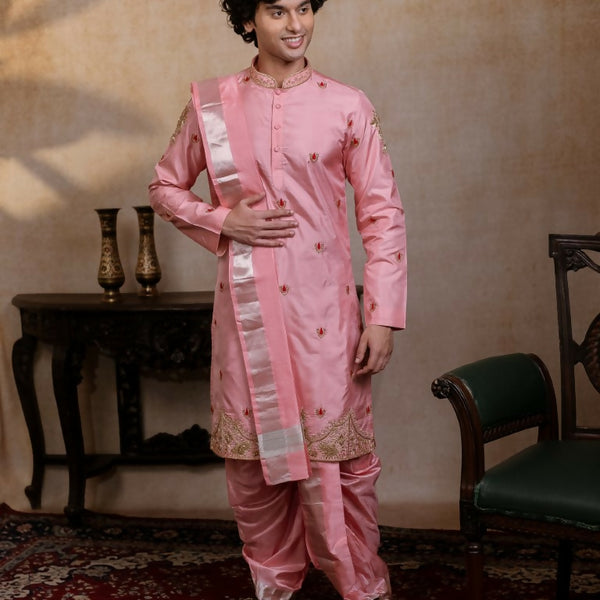 Kanjivaram Pattu Pink Srinivasa Kanjivaram By Hilo Design