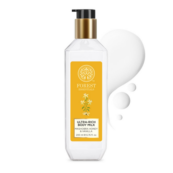 Forest Essentials Ultra Rich Body Milk Mashobra Honey & Vanilla Body Lotion
