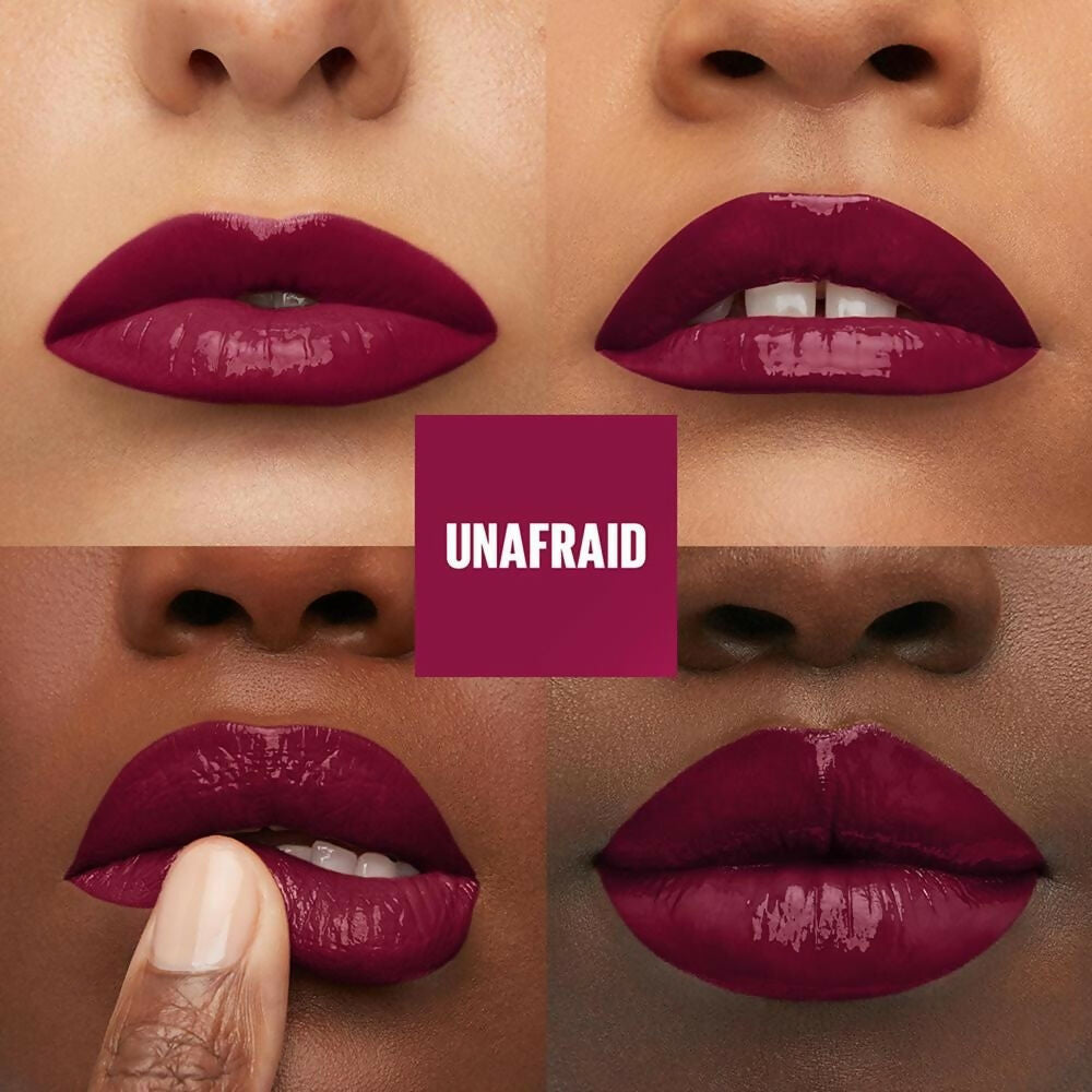 Maybelline New York Super Stay Vinyl Ink Liquid Lipstick, Instant Shine Lasts Up To 16H - Unafraid - Distacart