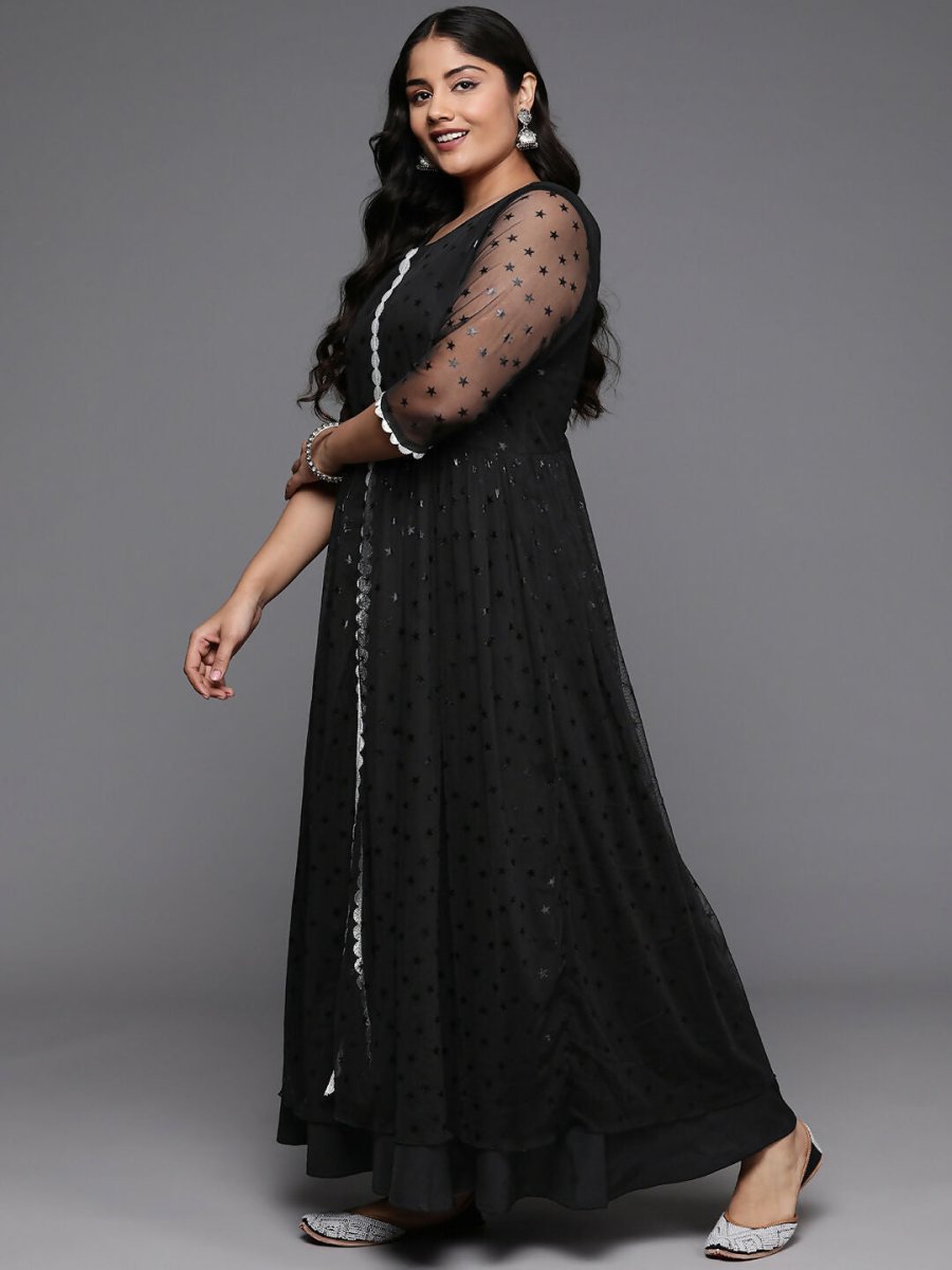 Ahalyaa Women's Traditional wear Kurta Set - Black - Distacart