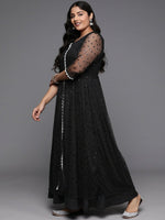 Thumbnail for Ahalyaa Women's Traditional wear Kurta Set - Black - Distacart