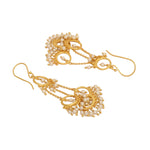 Thumbnail for Nuyug 18k Golden Ring Pearl Drops Anti Tarnish Earrings