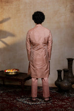 Thumbnail for Semi Pattu Copper Balaji Ratna Pattu Set By Hilo Design