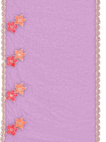 Thumbnail for Full Front Embroidered Kurta With Pant & Embroidered Organza Dupatta, Lavender - Hiral Fashion - Distacart