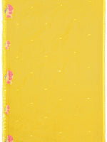 Thumbnail for Full Front Embroidered Kurta With Pant & Embroidered Organza Dupatta, Yellow - Hiral Fashion - Distacart