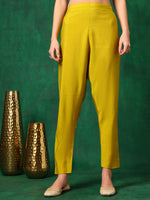 Thumbnail for Embroidered Kurta With Pant & Embroidered Dupatta, Yellow - Hiral Fashion - Distacart