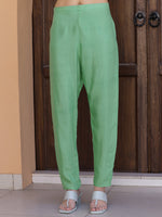 Thumbnail for Pakistani Sequined Embroidered Kurta With Pant & Dupatta, Green - Hiral Fashion - Distacart