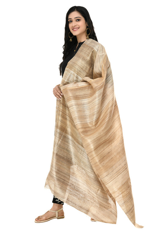 Mominos Fashion Moeza Pure Ghichcha Silk Tussar Dupatta - Distacart