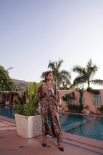 Thumbnail for BulBul Anushree Chanderi Blue Co-Ord Set