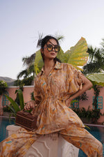 Thumbnail for BulBul Ishika Yellow Chanderi Co-Ord Set