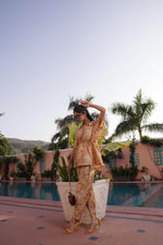 Thumbnail for BulBul Ishika Yellow Chanderi Co-Ord Set