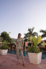 Thumbnail for BulBul Ishika Blue Chanderi Co-Ord Set