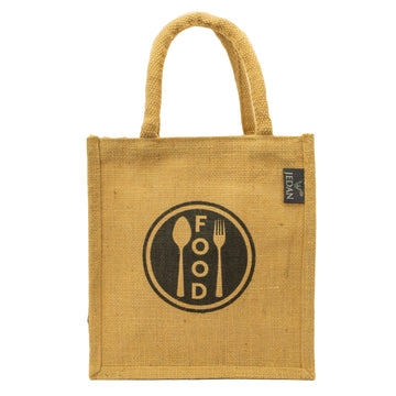 MiDazzle Jute Lunch Bag  (With Zipper) JdJLB1402 - Distacart