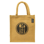 Thumbnail for MiDazzle Jute Lunch Bag  (With Zipper) JdJLB1402 - Distacart