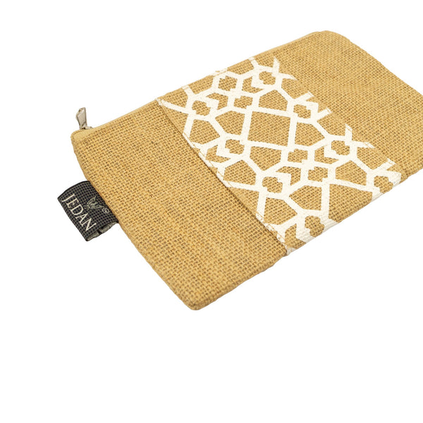 MiDazzle Jute Zipper Pouch JdJZP2001 - Distacart