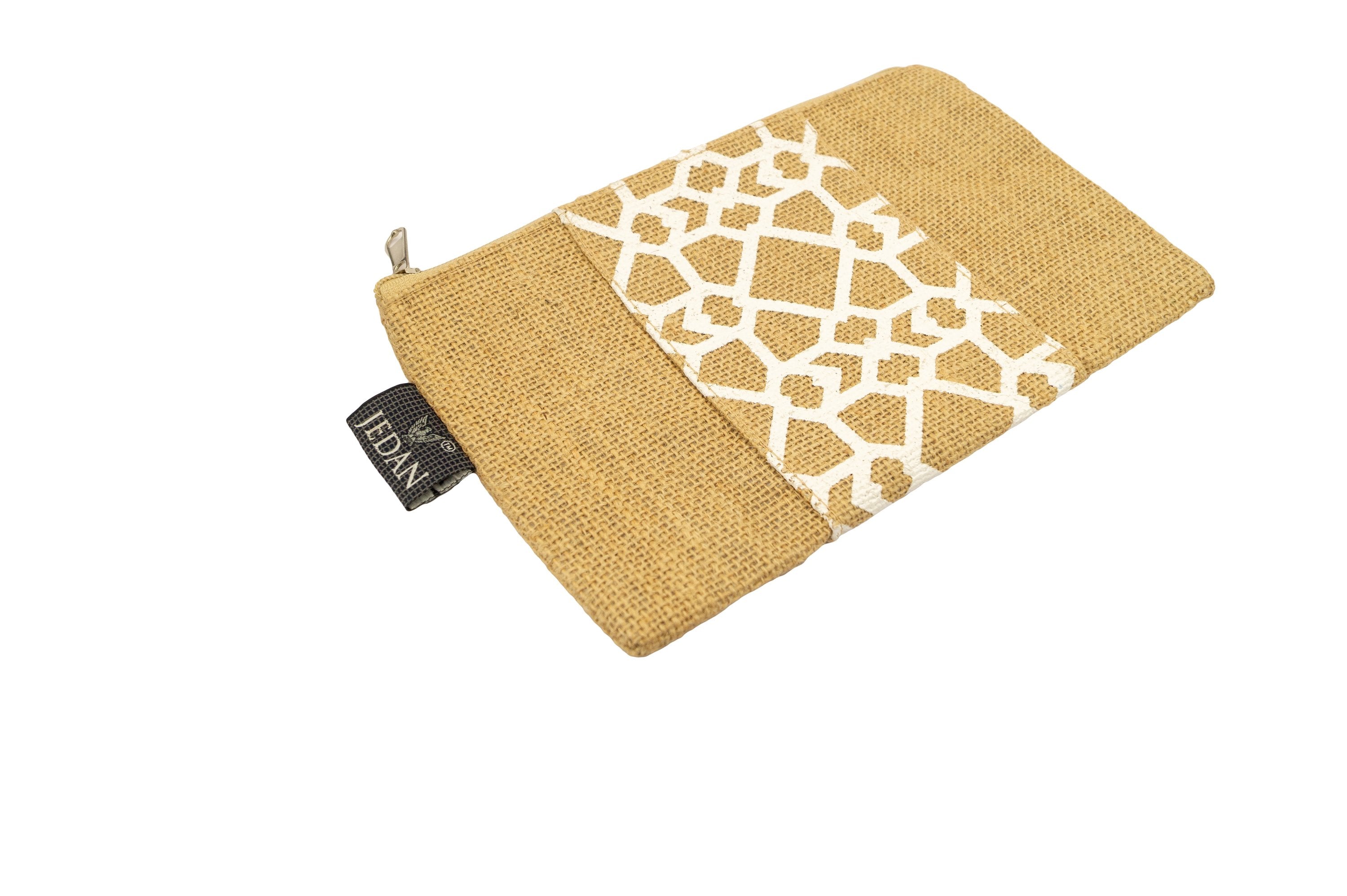 MiDazzle Jute Zipper Pouch JdJZP2001 - Distacart