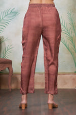 Thumbnail for BulBul Tanya Silk Purple Kurta Set