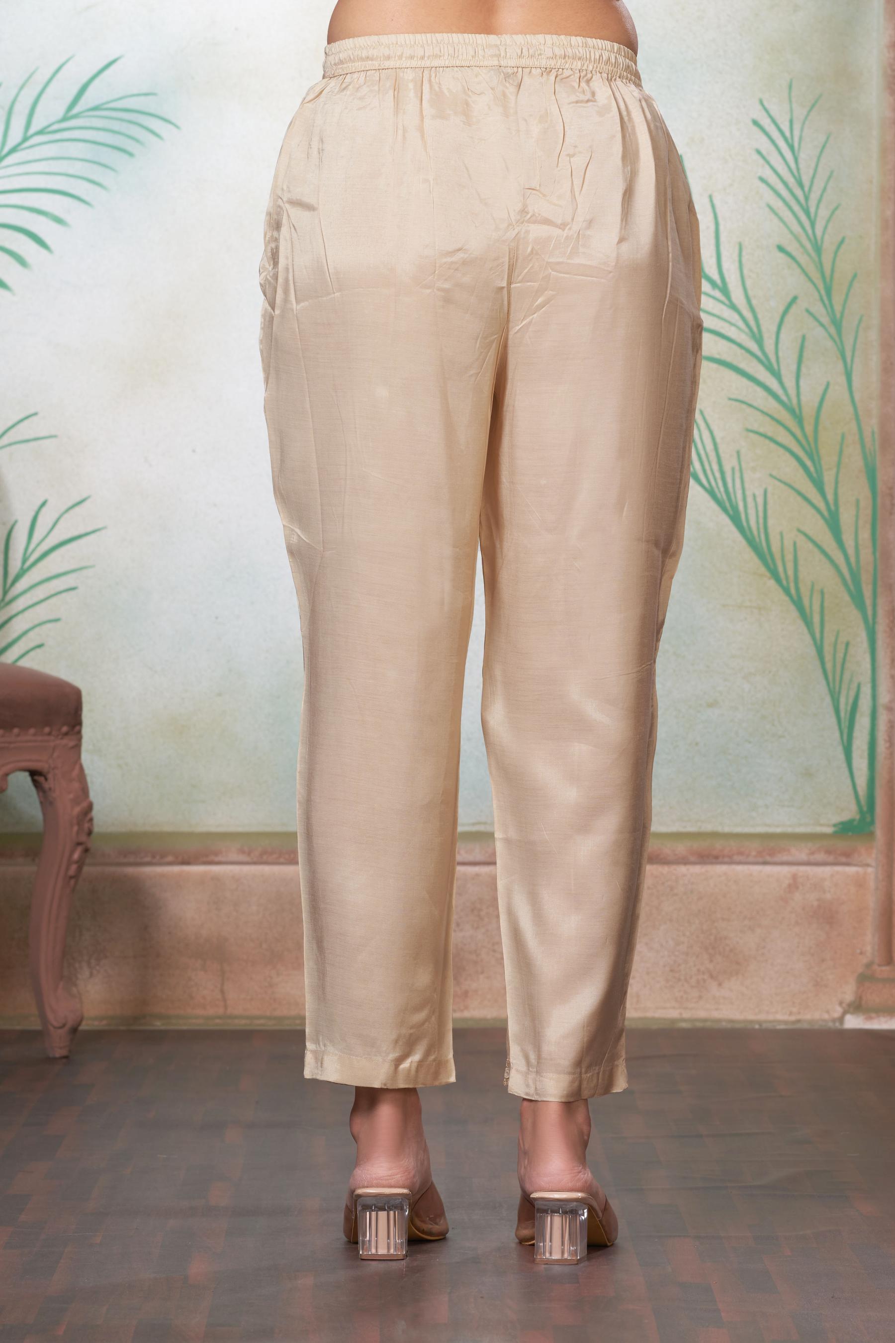 BulBul Ashima Beige Cotton Kurta Set With Dupatta