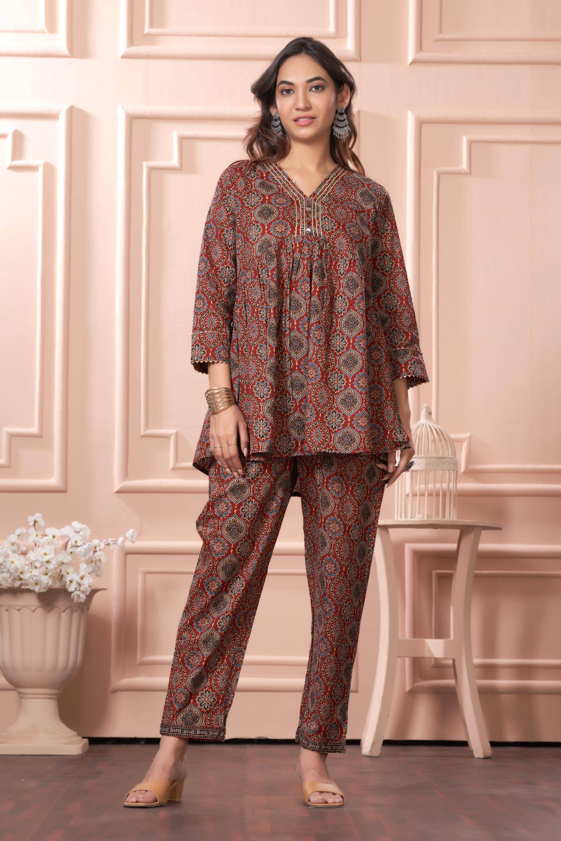 BulBul Women Divya Gamthi Print Co-Ord Set